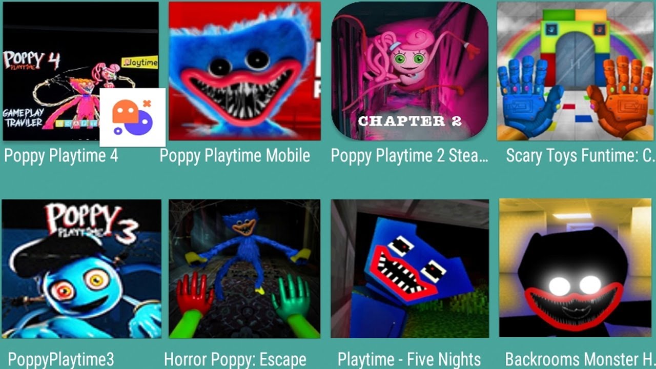 Poppy Playtime 4,Poppy Mobile,Poppy Playtime 2,Scary Toys Funtime,Poppy 3,Horror Poppy Escape,