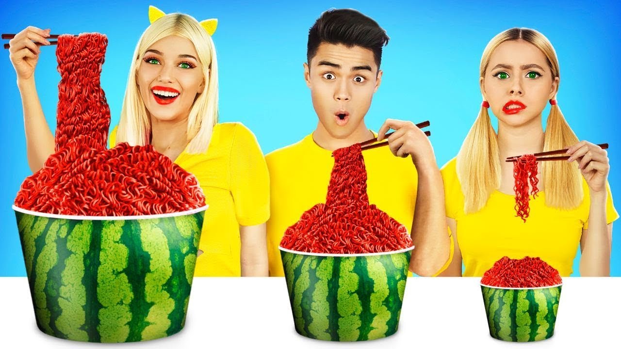 Desaf&iacute;o de Platos Grandes, Medianos y Peque&ntilde;os | Batalla &Eacute;pica de Comida por X-CHALLENGE