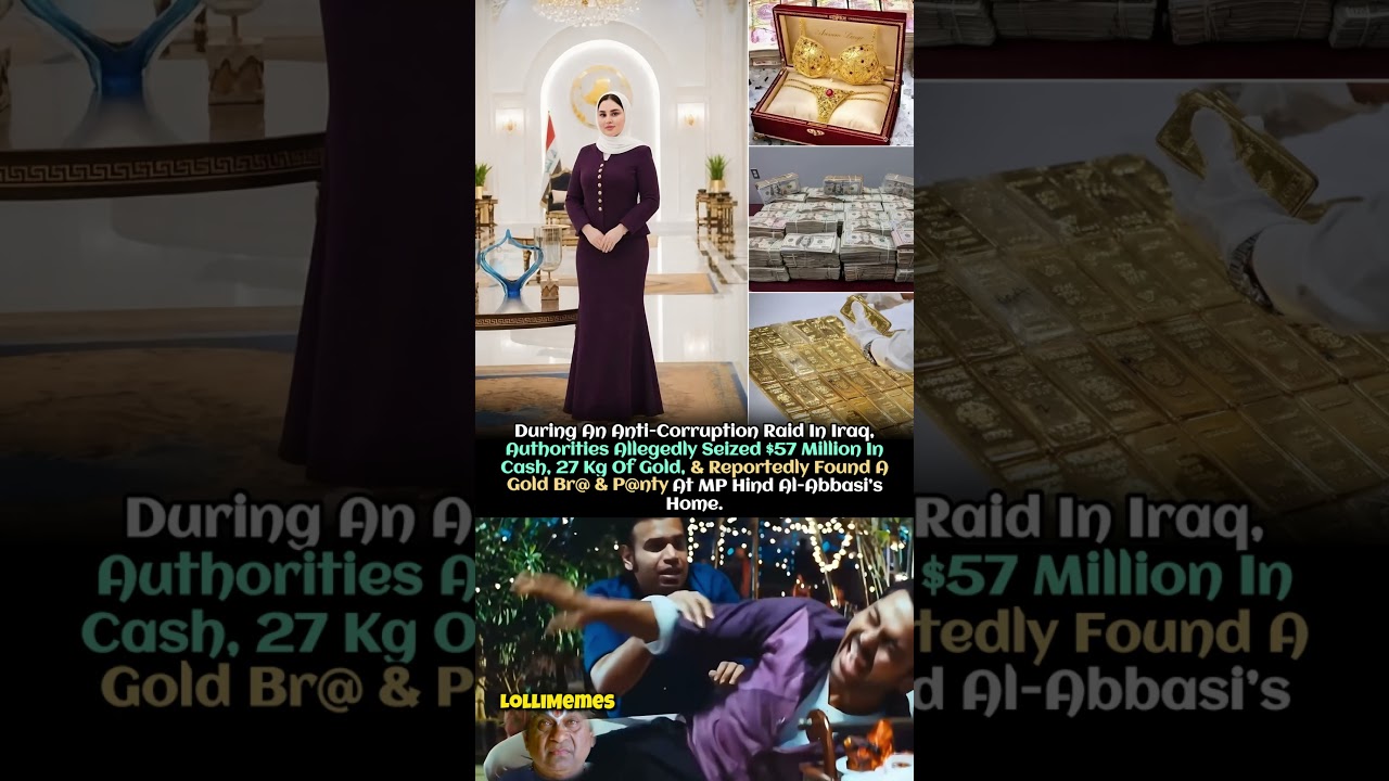 😂🤣Iraq Raid: Alleged $57M Cash, 27 Kg Gold, And A Gold Bra Found At MP&rsquo;s Home.