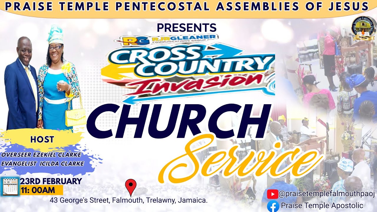 Join us LIVE | Praise Temple PAOJ Falmouth | Cross Country Church Service