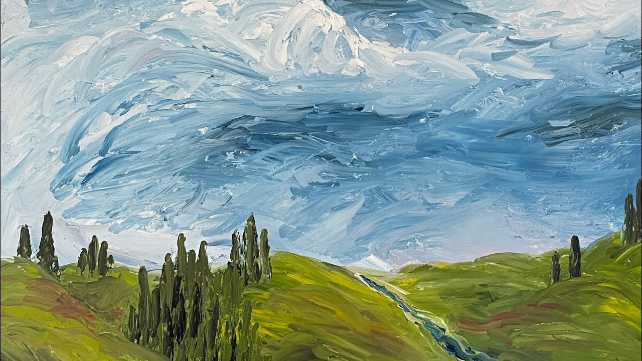 Rolling Hills & Cypress Trees