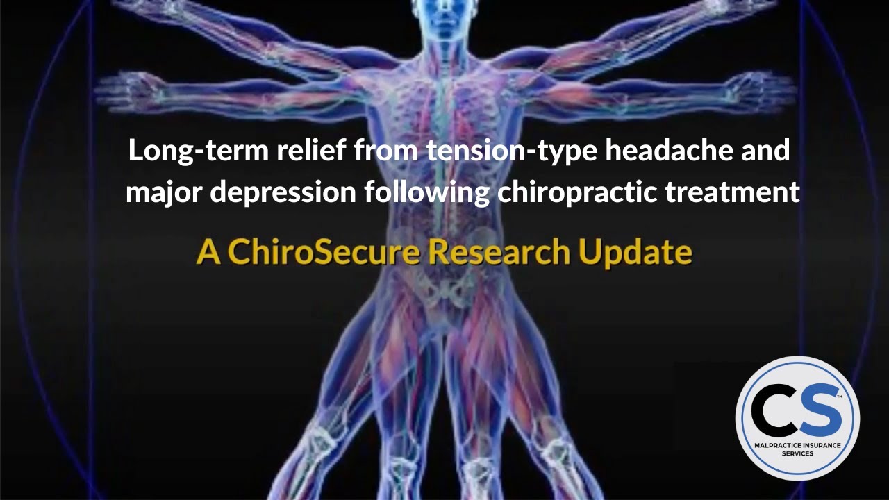 Long-term relief from tension-type headache and major depression following chiropractic treatment