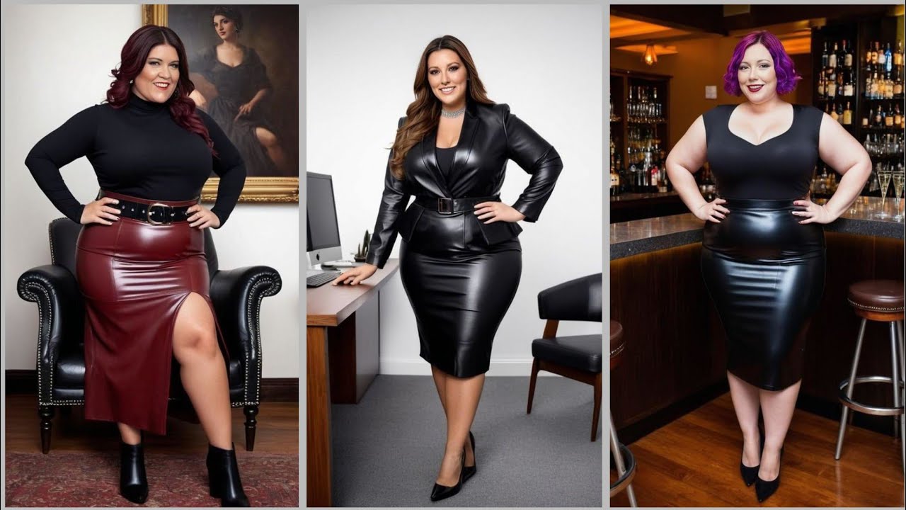 2024_2025 Eye Catching Fetish Leather Skirts Outfit Collection for Ladies