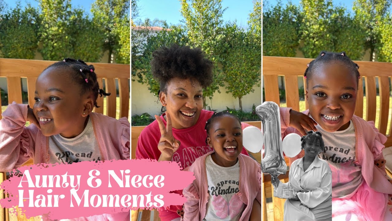 Simple Pain-free Hairstyle | Cute & Charming Moments | Aunty & Niece