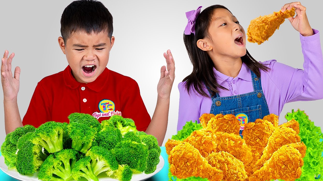 Eva i Bobby uczą się dzielić w Lava Chicken Shop! 🍗🥦