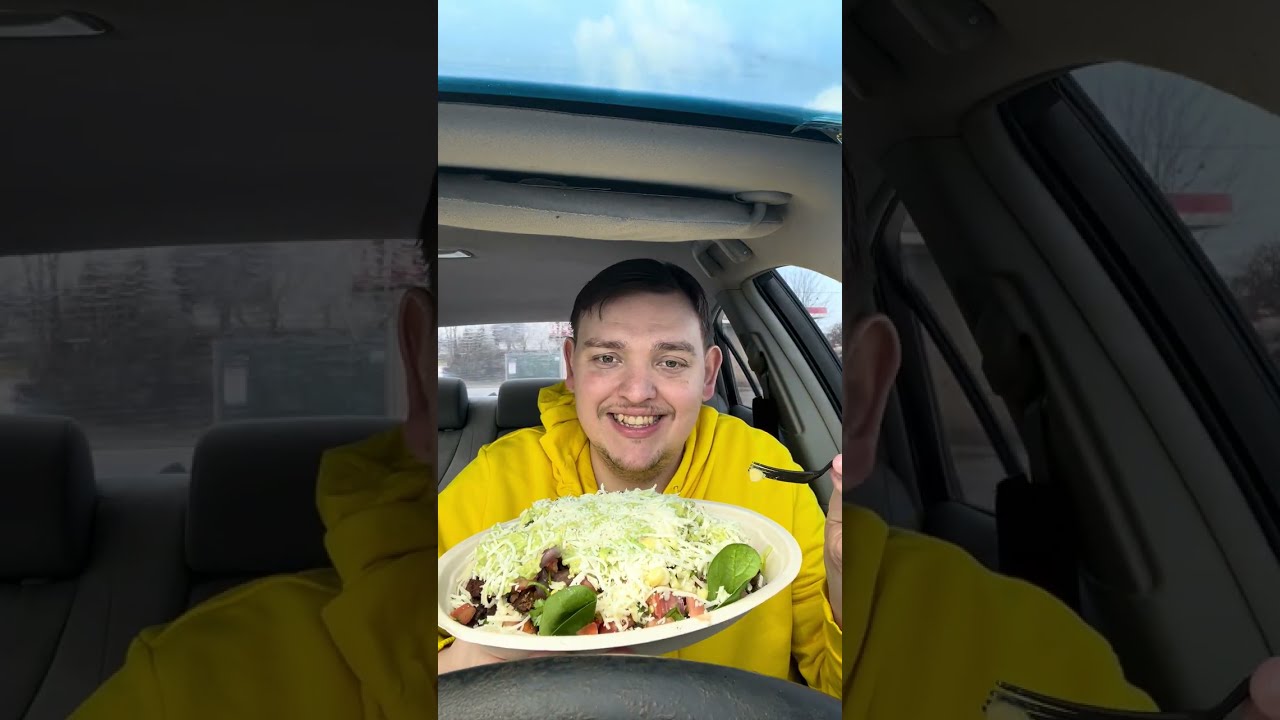 A very healthy, nutritious meal at Chipotle 