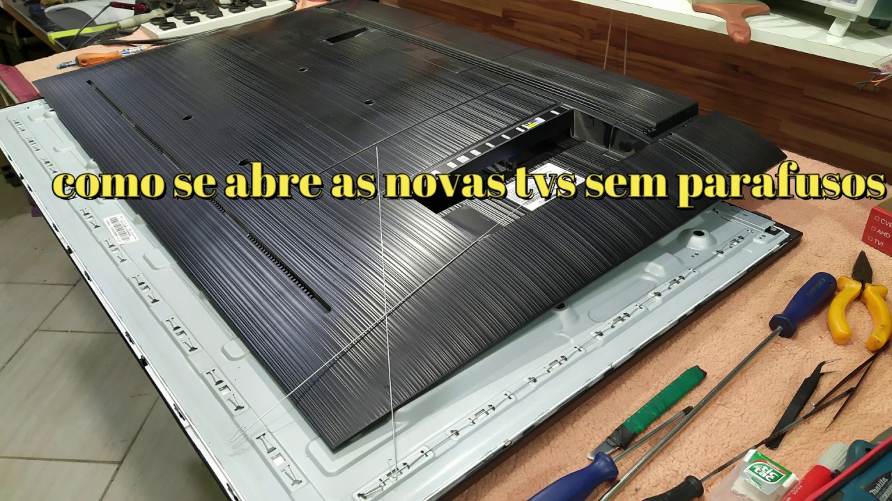 #ELETRONICA NA PRATICA@como abrir tv sem parafusos