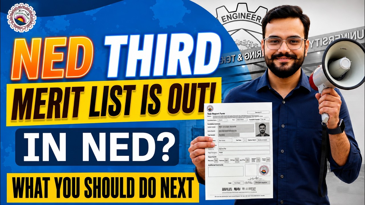 NED 2026 Third Merit List Understanding | Closing | Interviews Dates | Regular Self Sponsor