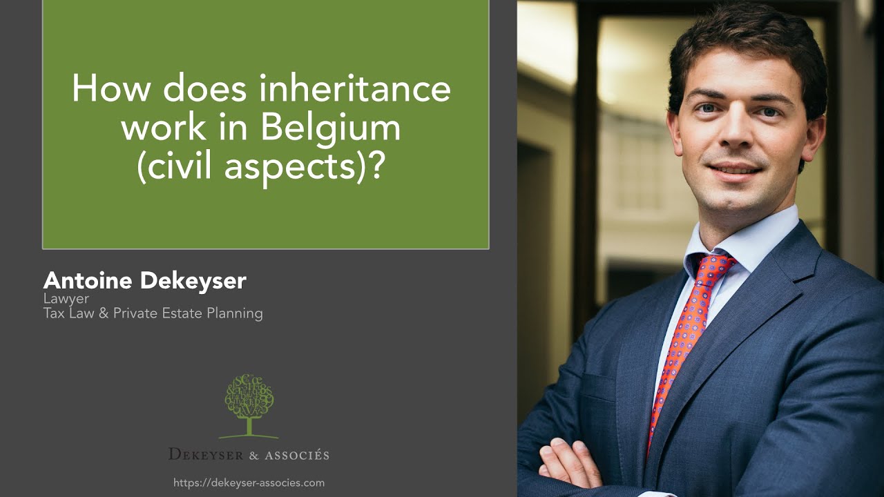 How does inheritance work in Belgium from a civil point of view?