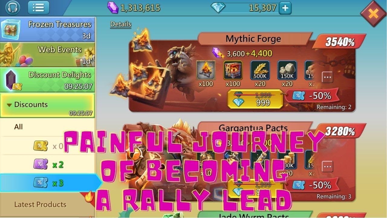 Whole month of f2p spending - Lords Mobile