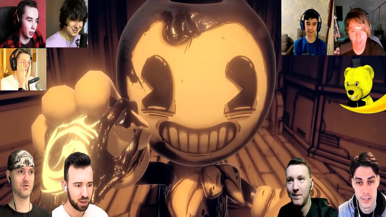 Реакция Летсплейщиков на Малыша Бенди | Bendy and the Dark Revival