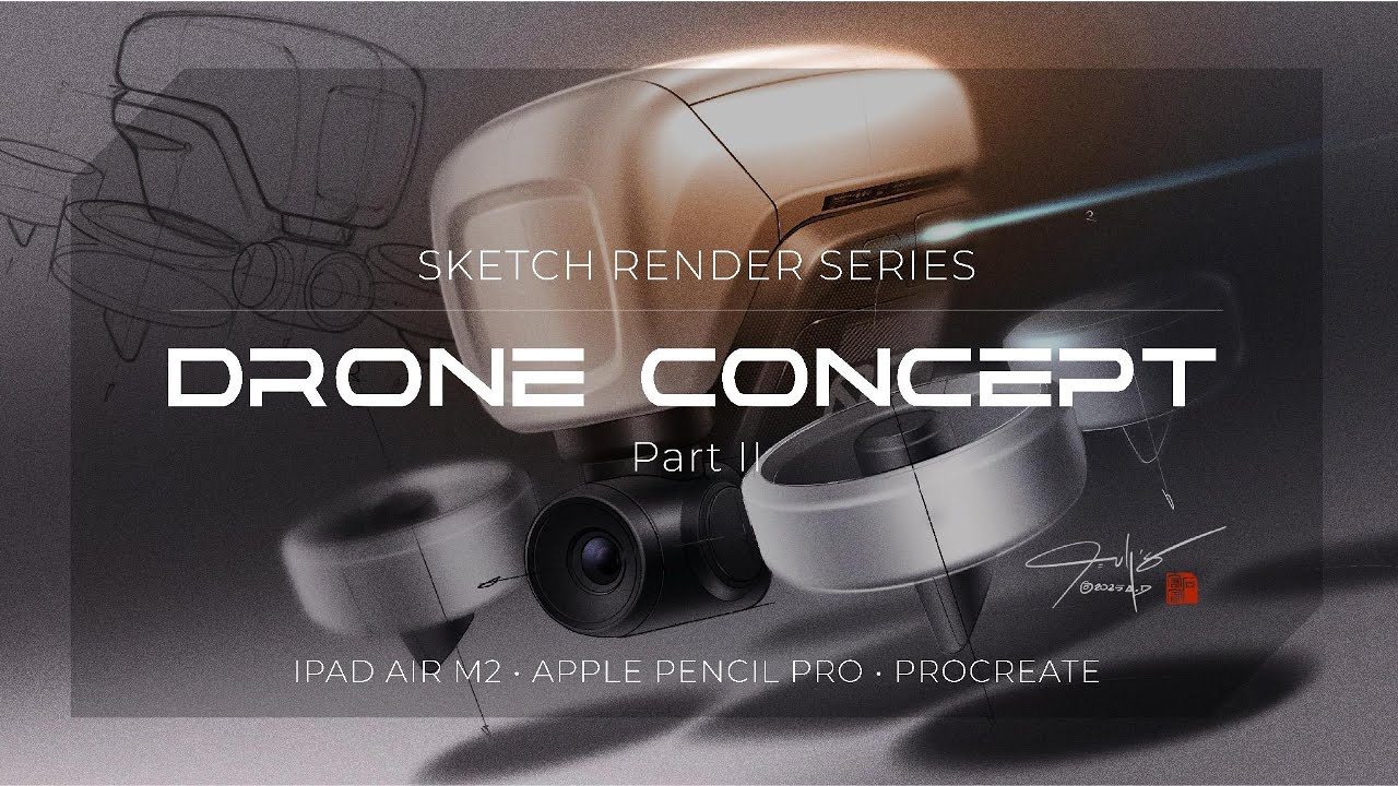Drone Concept Part II in Procreate