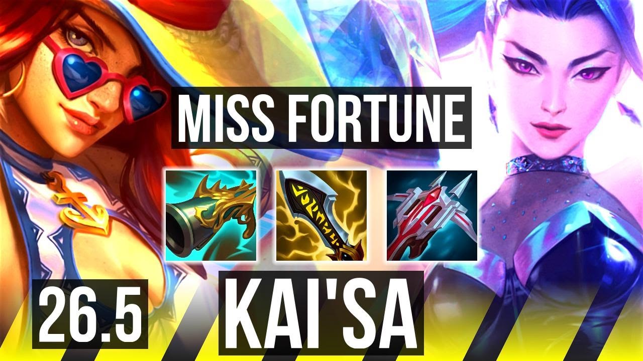MISS FORTUNE & Nami vs KAI'SA & Leona (ADC) | 60K damage, Good KDA: 23/2/7 | EUW Diamond | 26.5