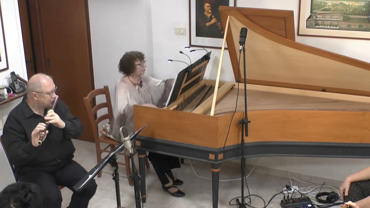 J. B. de Boismortier (1689–1755). Sonata in E Minor op. 91 № 4 for transverse flute and harpsichord