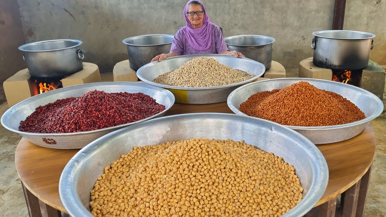 4 DAL 1 MASALA | RAJMA,CHOLE,LOBIYA,CHANA | INDIA CURRY | RECIPES