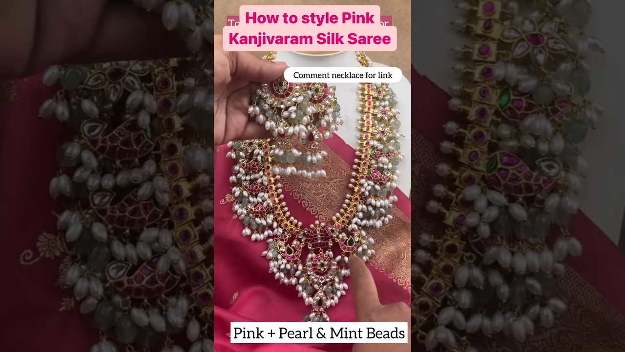 How to Style pink Silk Saree Watch This reel till end Follow us for more such tips #shorts