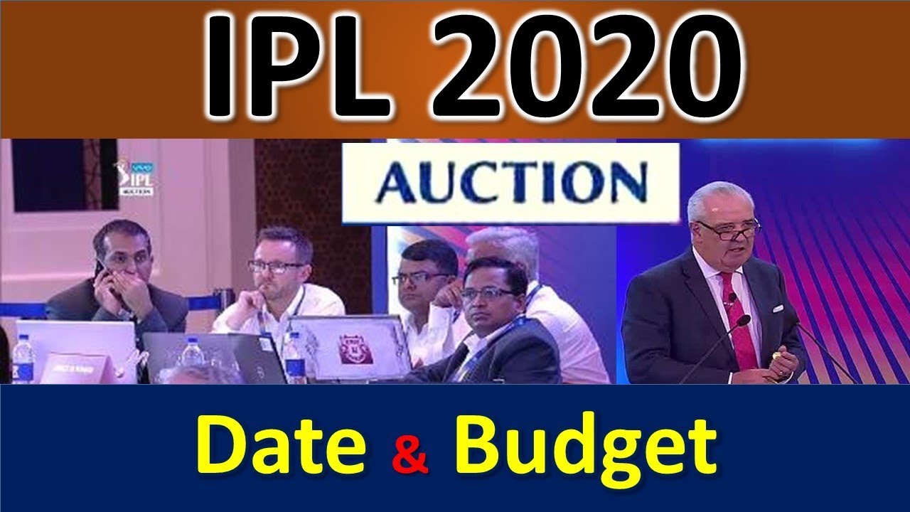 IPL 2020 Auction Date & Budget details | BCCI Announced