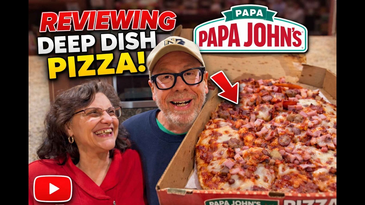 Papa John’s Deep Dish Pizza & Wings Review – Is It REALLY Worth It?! 🍕🔥 | JKMCraveTV