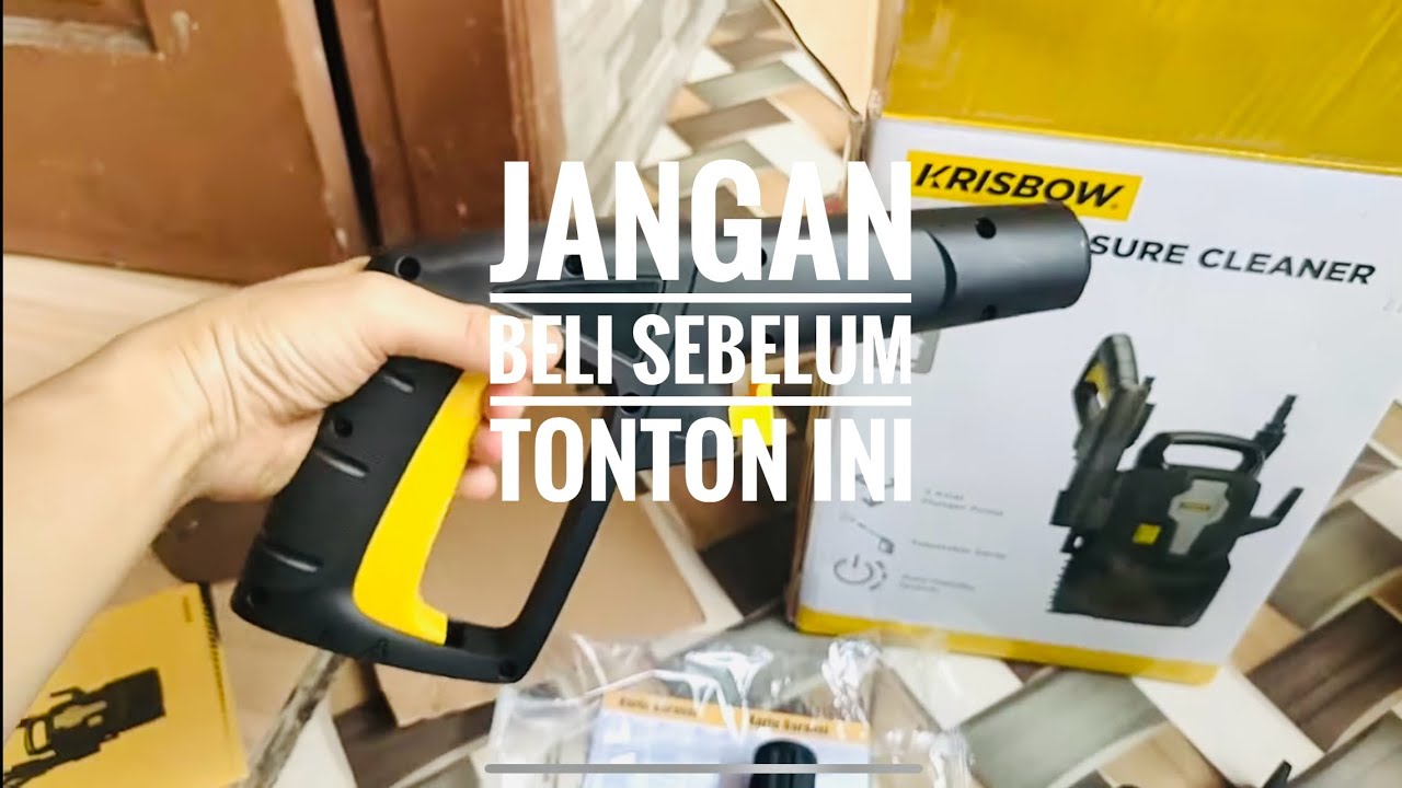 JANGAN BELI SEBELUM TONTON INI JET Cleaner Krisbow Frhpe90a 1000watt