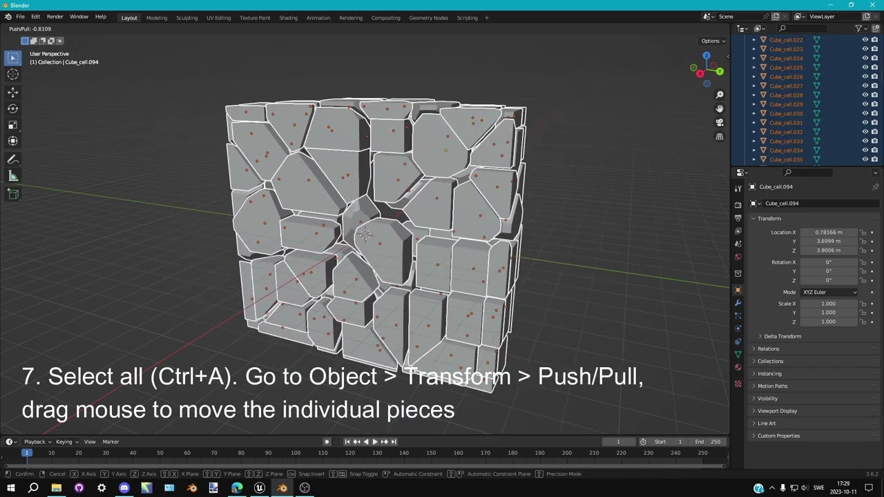 Broken Wall in 5 min - BLENDER TUTORIAL