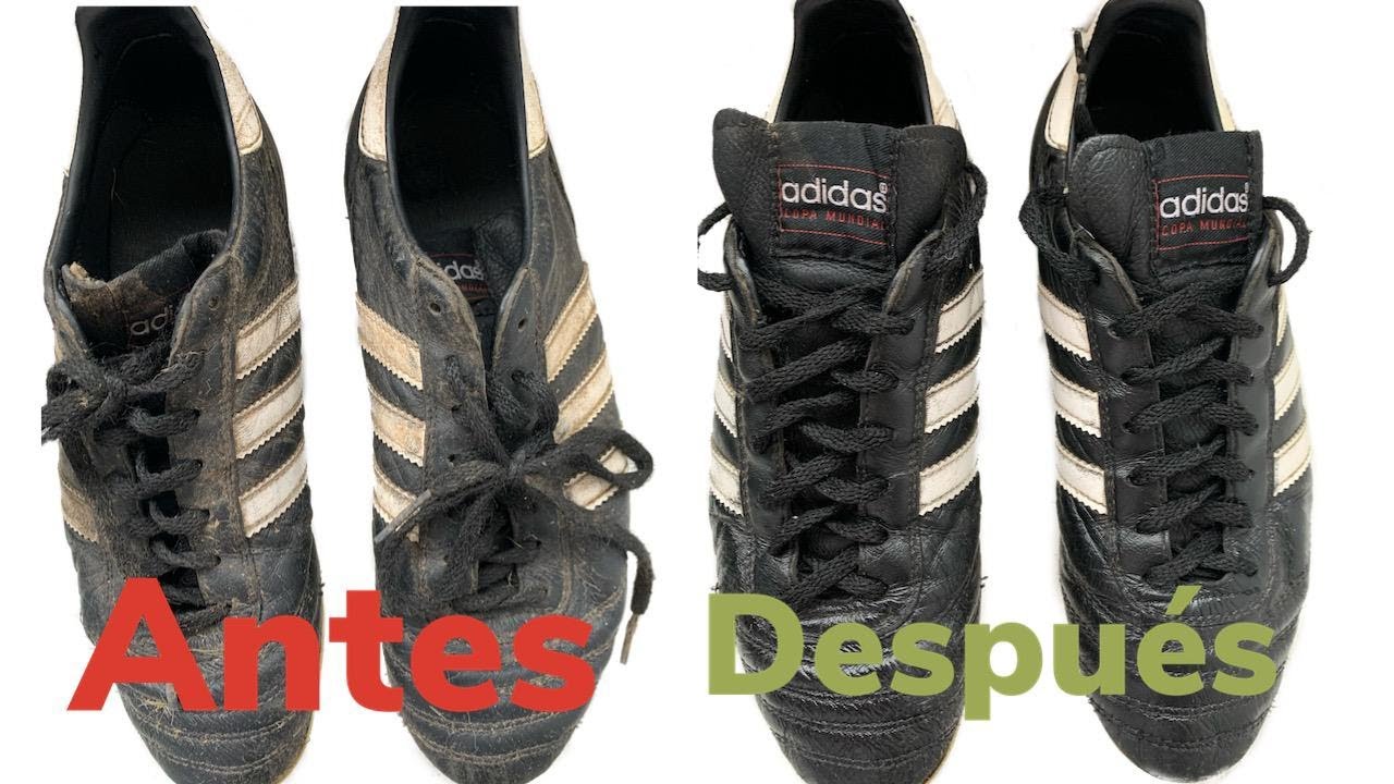 Cómo limpiar los ZAPATOS DE FÚTBOL ? - Adidas Copa Mundial