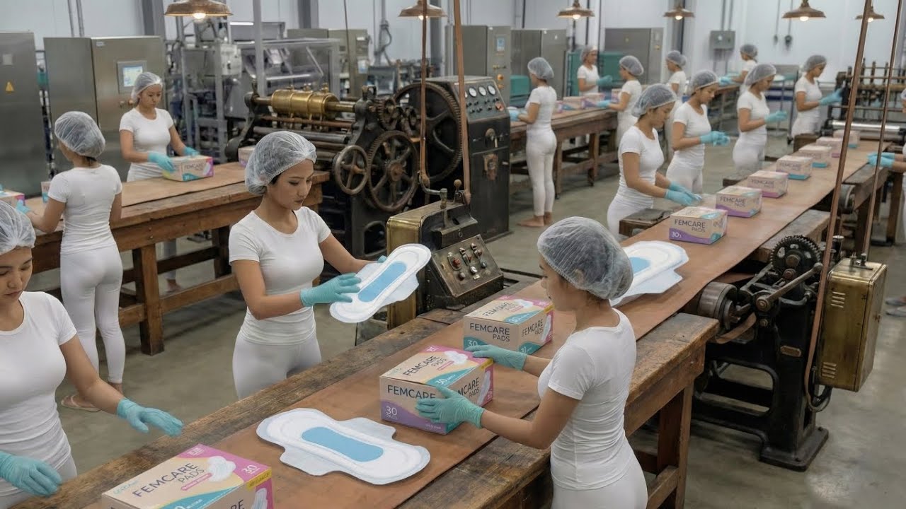 Inside a Sanitary Pad Factory | How Sanitary Pads Are Made (Full Process)