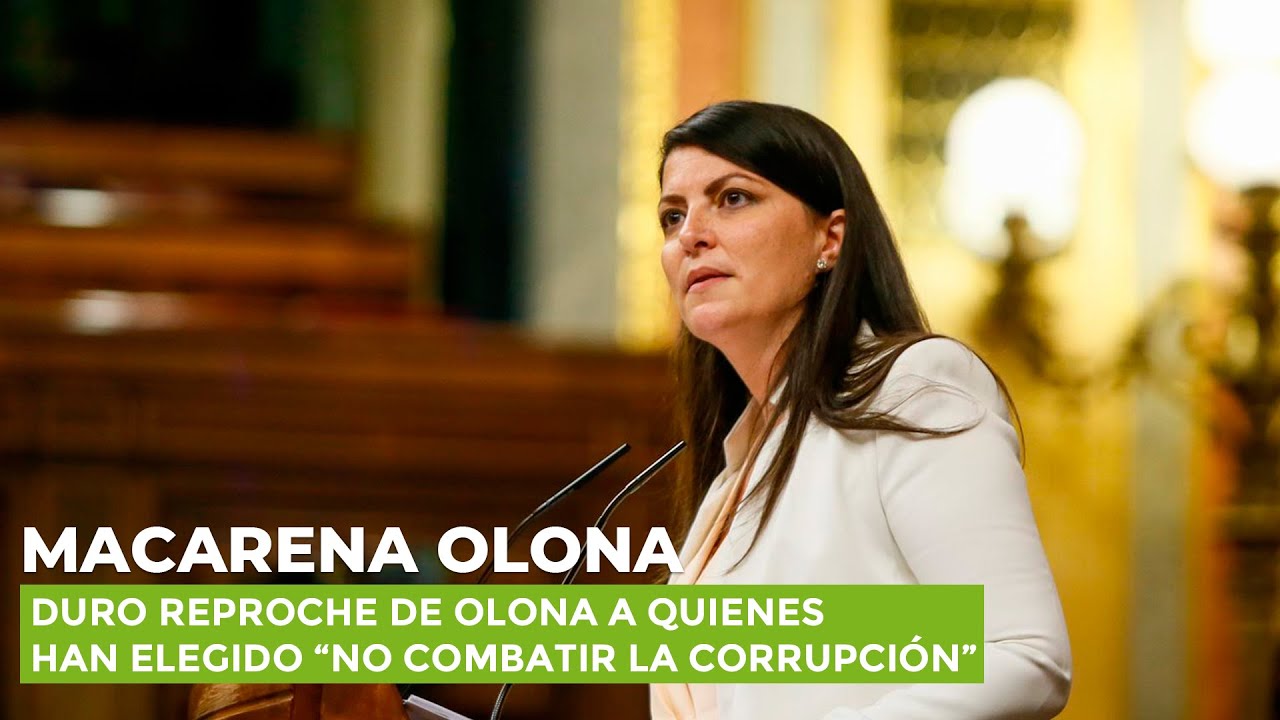 Duro reproche de Olona a quienes han elegido 