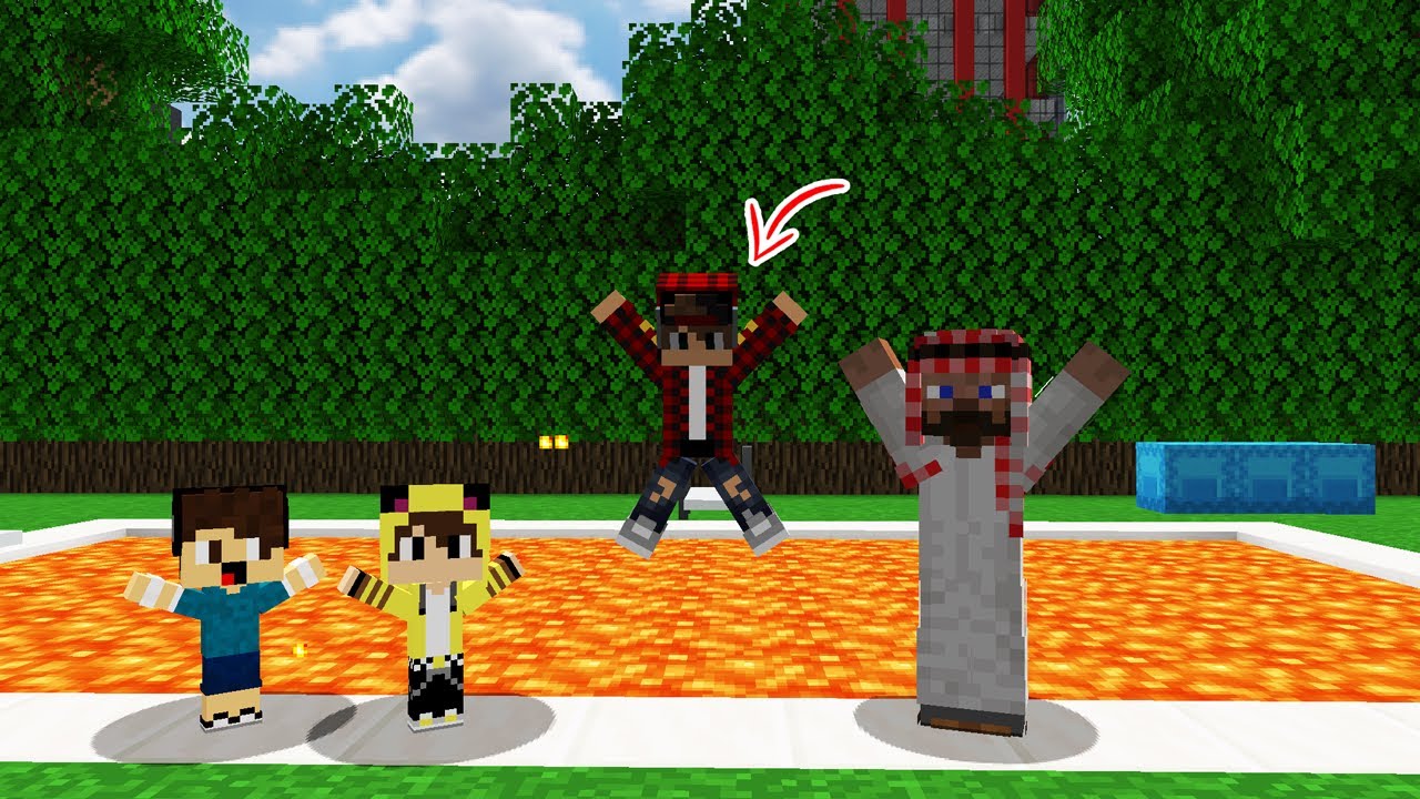 ماين كرافت لكن كعبول حول المسبح وسوه مقلب 😨 افلام ماين كرافت