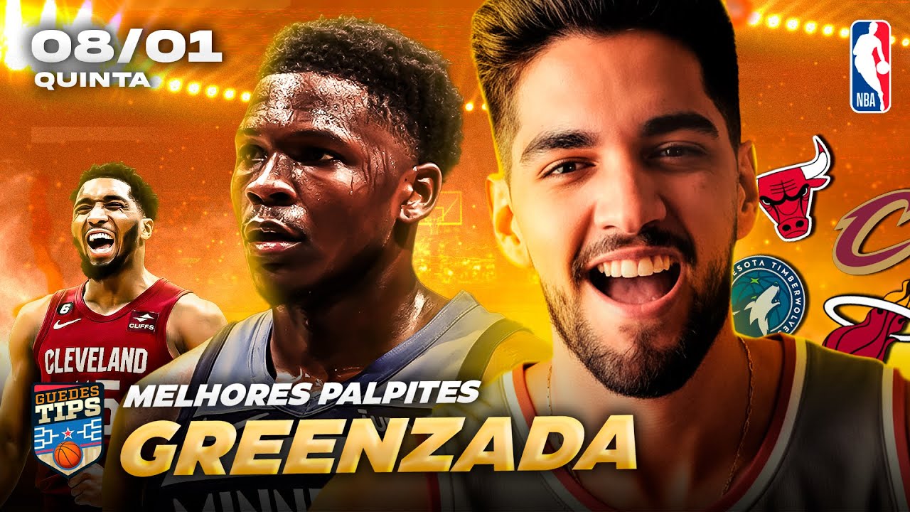 PALPITES DA NBA PARA HOJE 08 01 2026 (QUINTA-FEIRA) + BILHETE PRONTO