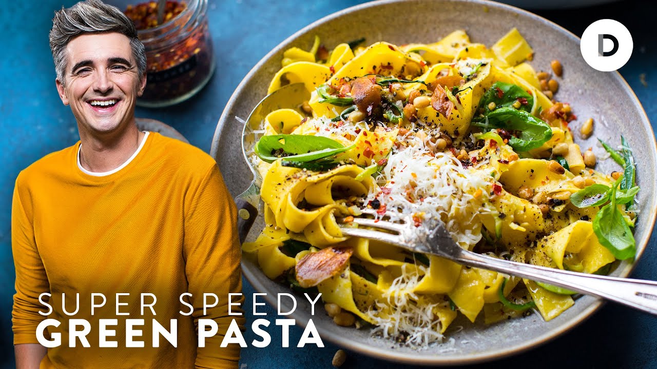 PASTA DINNER IN 15 MINS? Speedy Super Green Pasta!