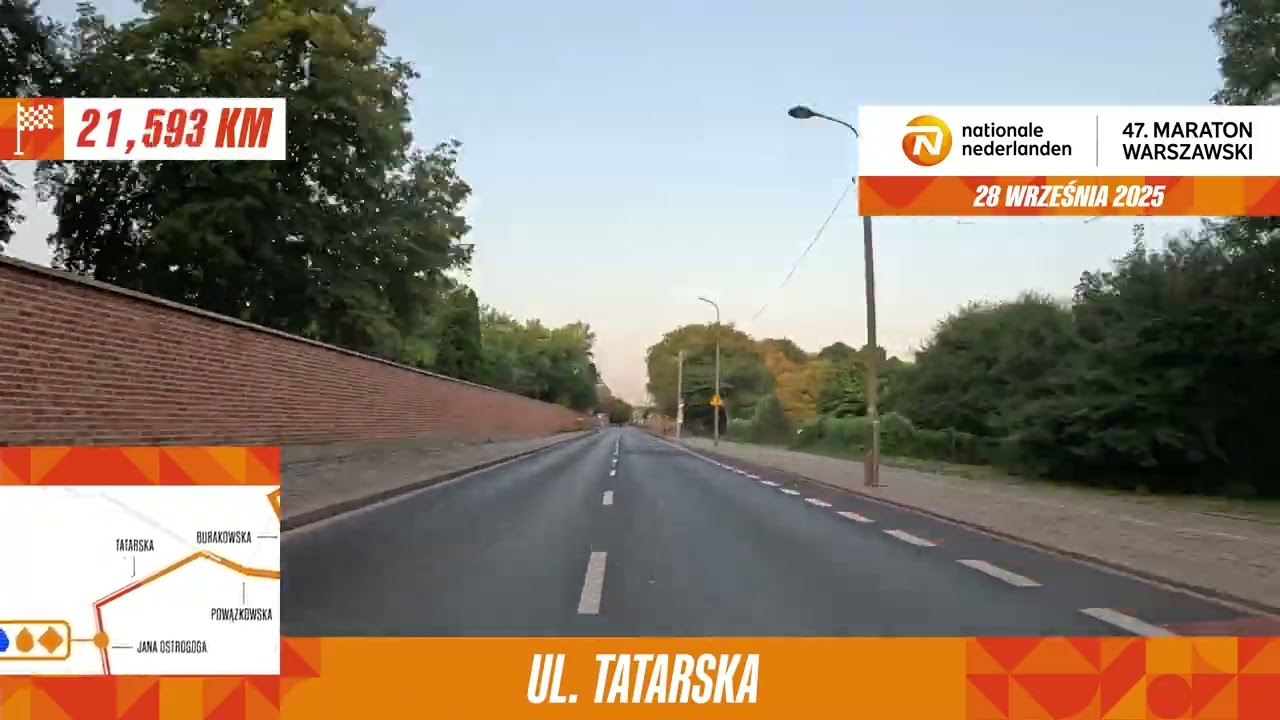 Trasa 47. Nationale-Nedelanden Maratonu Warszawskiego