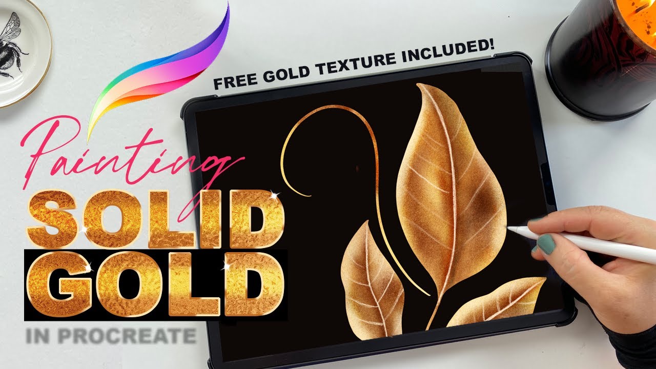 How to paint pure gold in Procreate