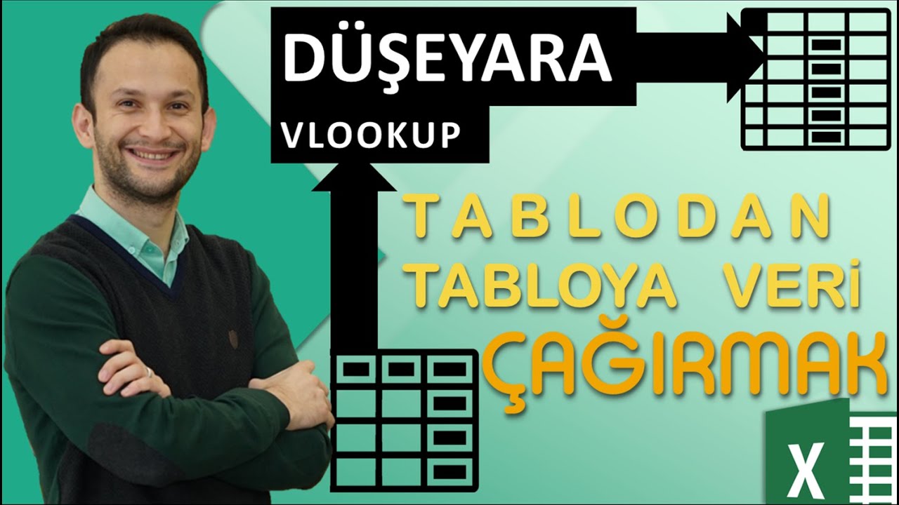 MS Excel Düşeyara Kullanımı - Tablodan Tabloda Veri Çağırmak - VLOOKUP