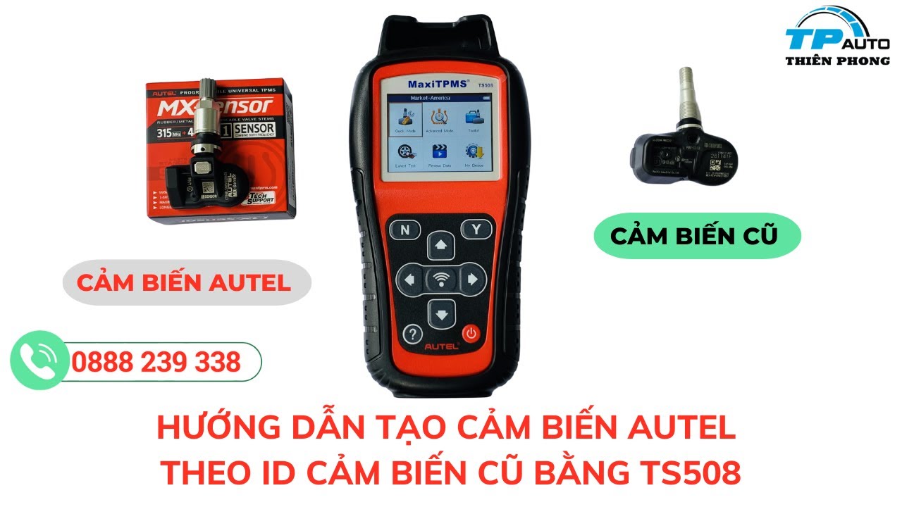 TẠO CẢM BIẾN AUTEL THEO ID CẢM BIẾN CŨ BẰNG TS508
