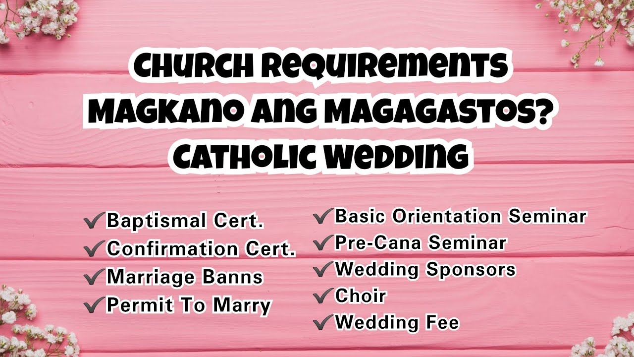 Church Requirements | Magkano Ang Magagastos? | Catholic Wedding | Ritz Inspire