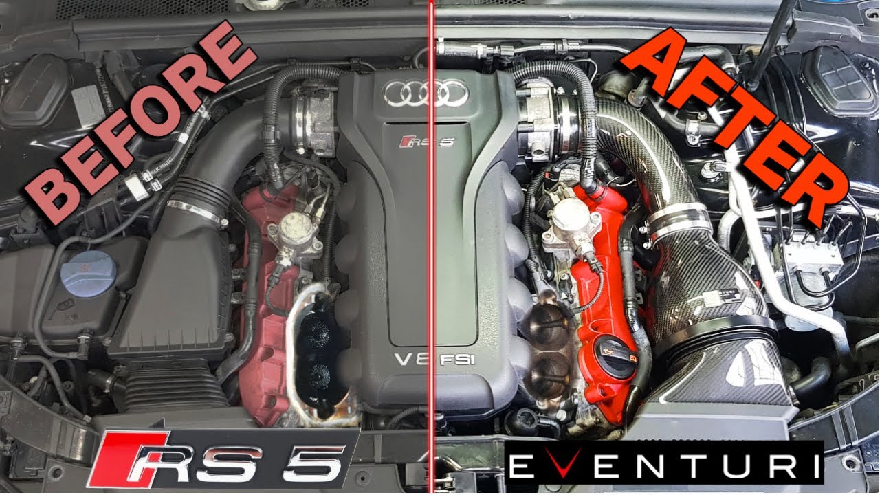 Audi B8 RS5 Carbon Clean and EVENTURI intake install! & C7 RS6 Brake Change!
