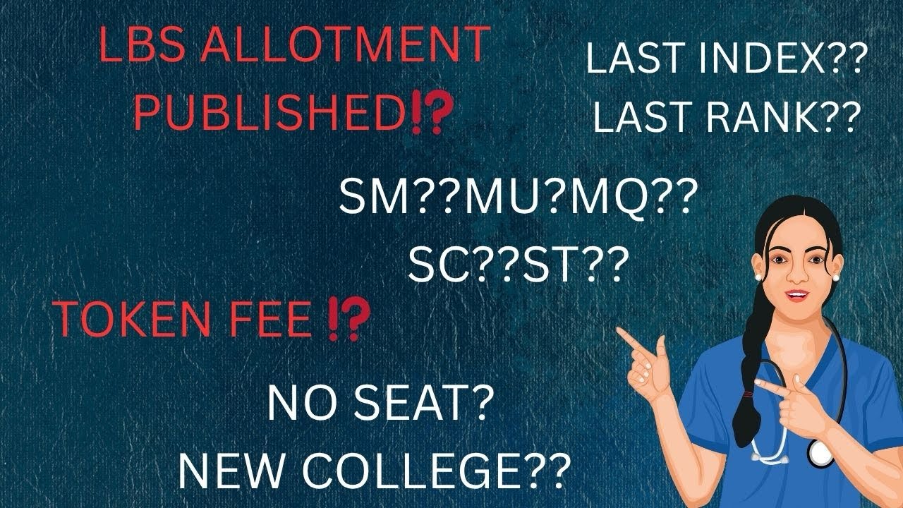 Next allotment??last index ??last rank??Token fee??? Lbs allotment??BSC NURSING 