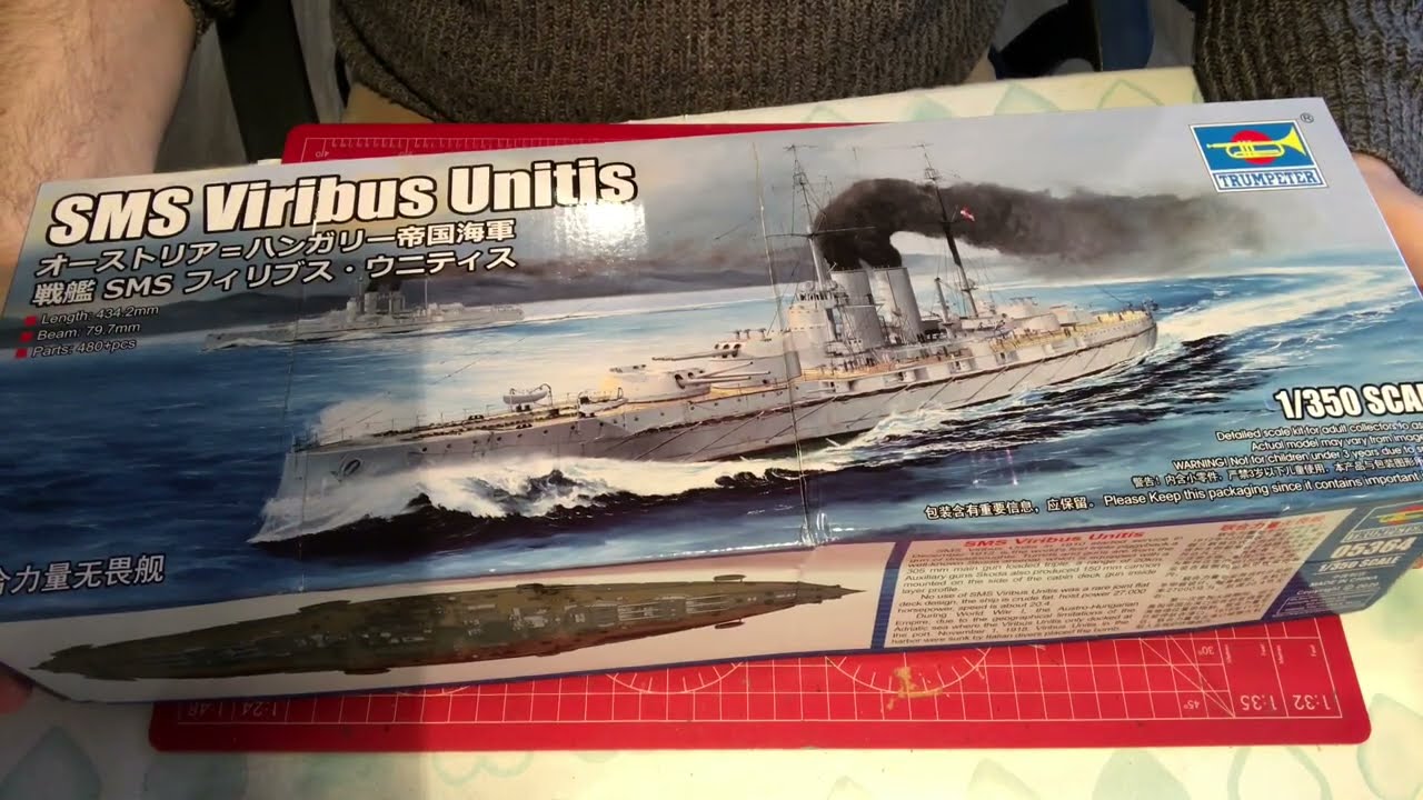 Trumpeter SMS Viribus Unitis 1/350. First impressions.