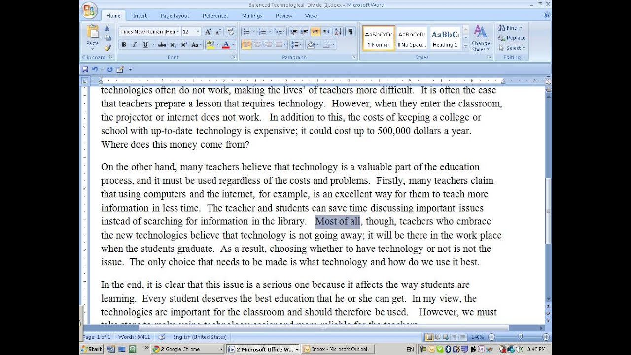The Basics of a Balanced Essay