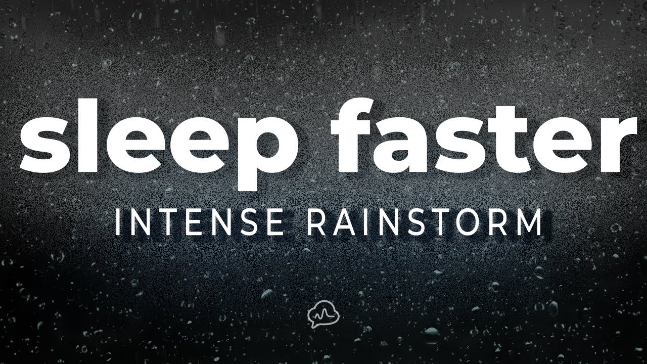 Intense Rain Storm - Deep Sleep Black Screen 12hr