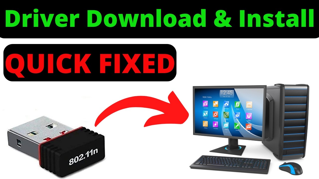 802.11n WiFi USB Adapter Driver Download & Install in Hindi🔥 USB WIFI 802.11 n Driver Windows 7/8/10