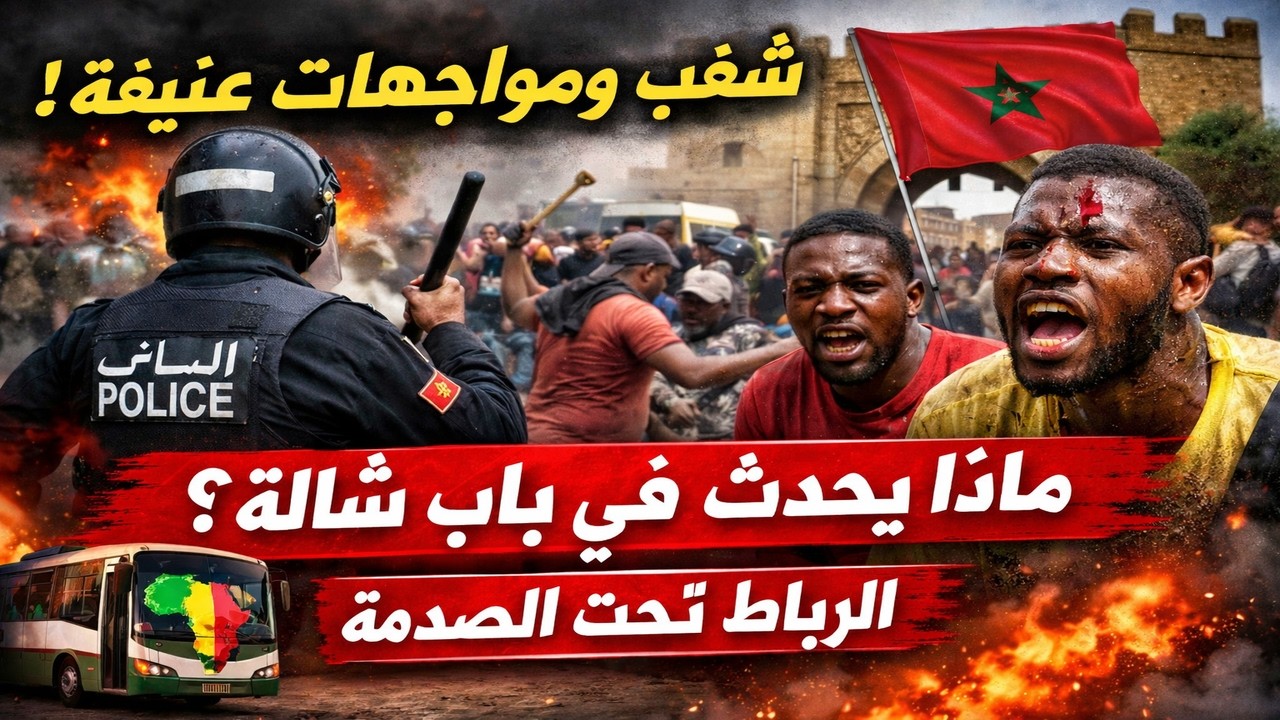 عاجل المغرب  الأمن يتدخل بقوة في محطة باب شالة بالرباط بعد شغب مهاجرين افارقة