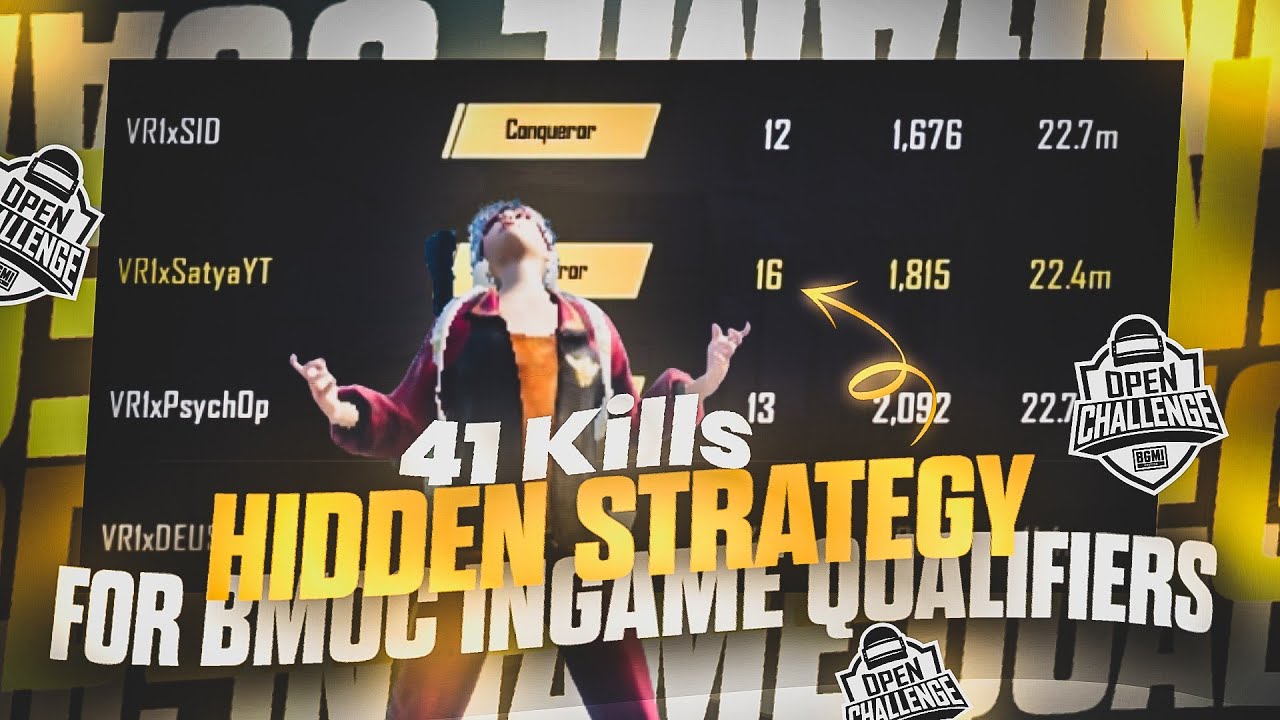 How to Qualify BMOC In Game Qualifers | Hidden Strategy | 40+ Kills Per Match |
