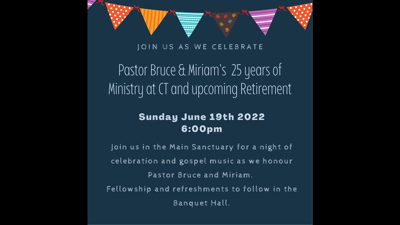 Pastor Bruce & Miriam's Retirement Celebration