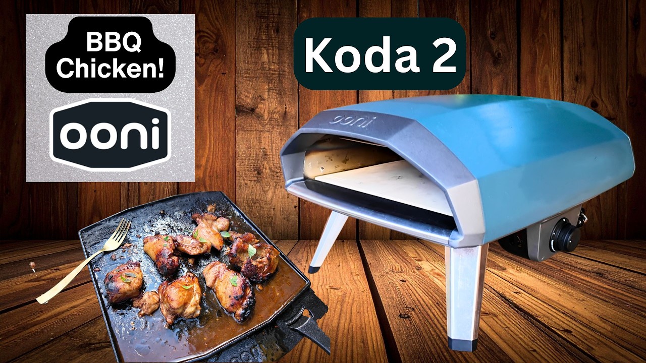 Ooni Koda 2 BBQ Chicken Thighs on the Grizzler Pan!