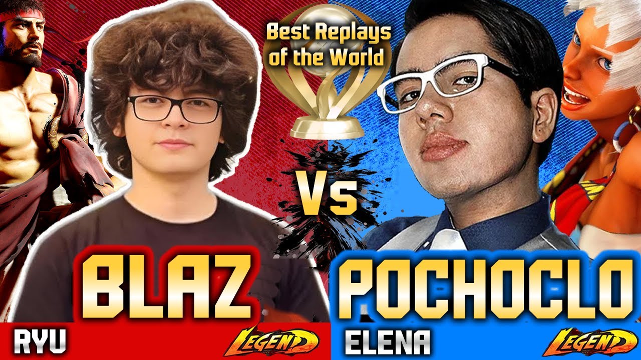 🔥 SF6 Ryu (BLAZ vs Pochoclo)🔥Ryu vs Elena ▰ Street Fighter 6 Gameplay High Level