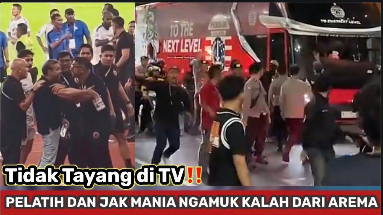 🔴TIDAK TAYANG DI TV‼️PELATIH PERSIJA DAN JAK MANIA NGAMUK SETELAH KALAH DARI AREMA FC . EKSKLUSIF