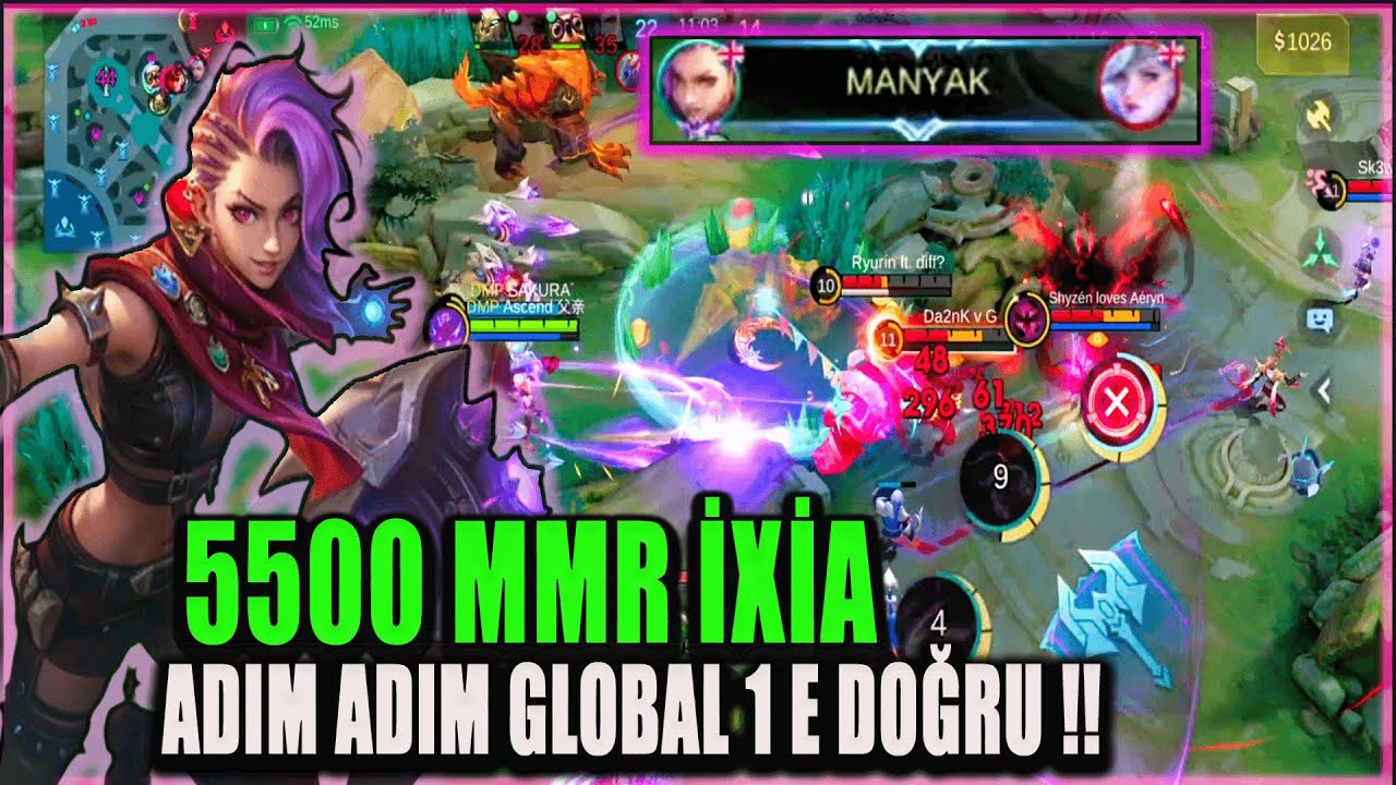 5500 MMR İXİA DÜNYA SIRILAMASI İLK 3 E ADIM ADIM ! ÜSTÜME OYNADILAR FAKAT ? MOBİLE LEGENDS