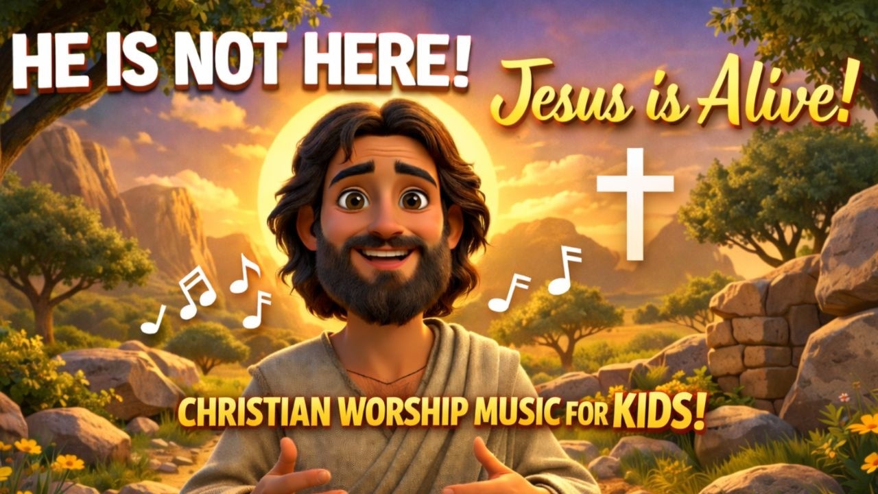 He is Not Here | Kids Praise & Worship Music Playlist | Jesus Christian Bible Songs for the Family