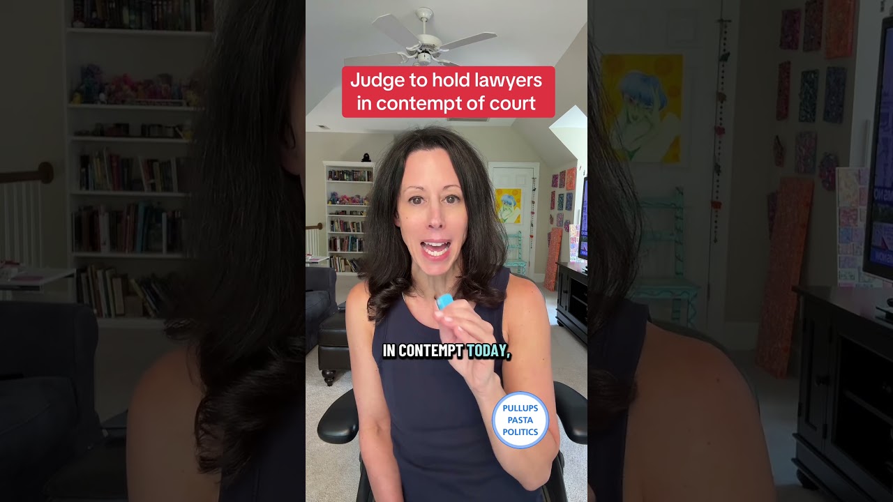 Judge says he will hold lawyers on the DOJ and contempt of court that they do not comply.